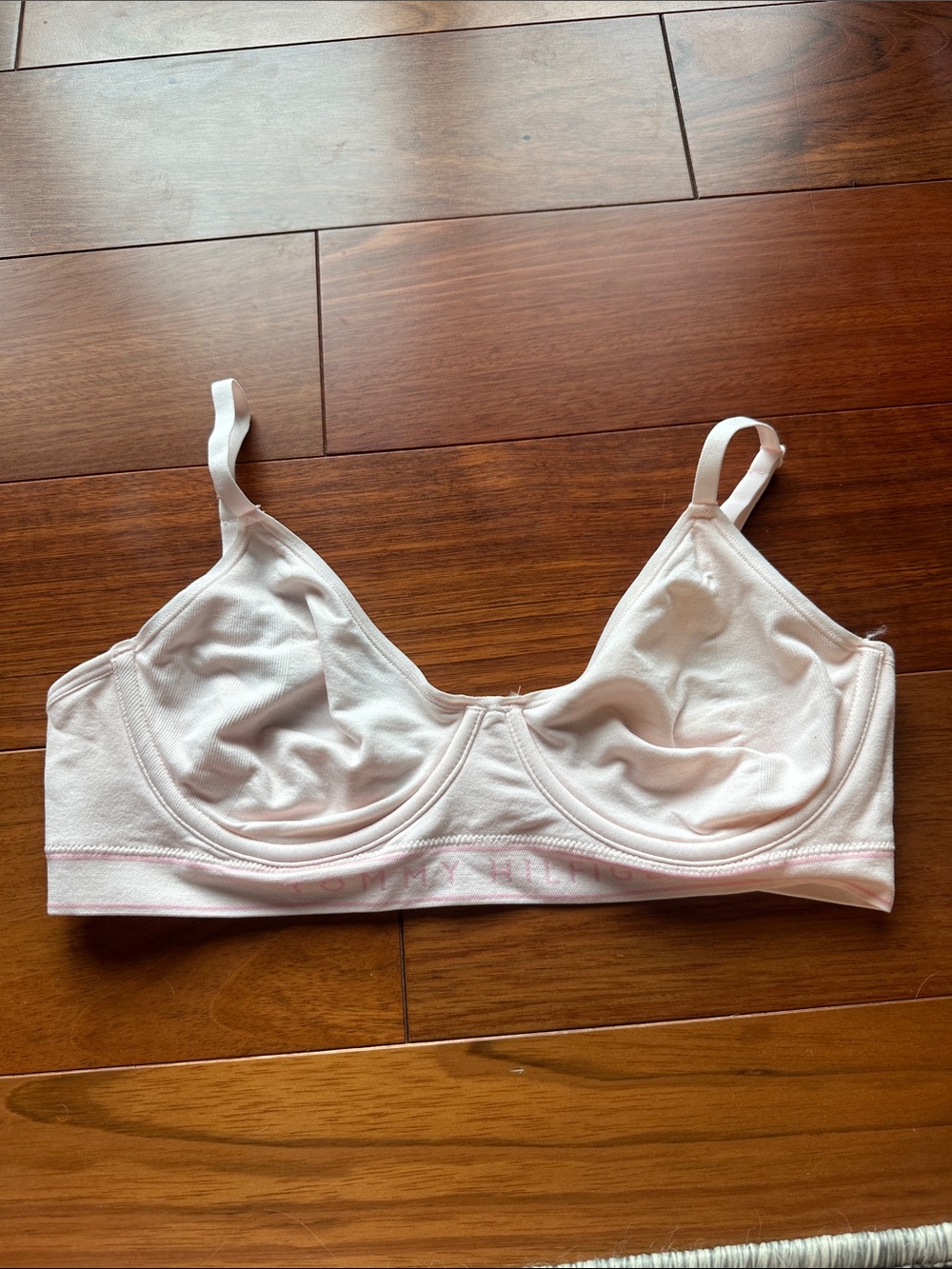 Tommy Hilfiger Baby Pink Unlined Cotton Bra